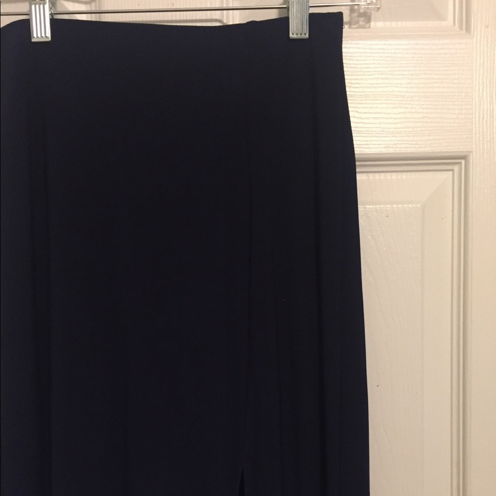 ❤️ Two (2) piece Crystal Navy Halter and long skirt Formal Gown 💋 - Picture 7 of 8